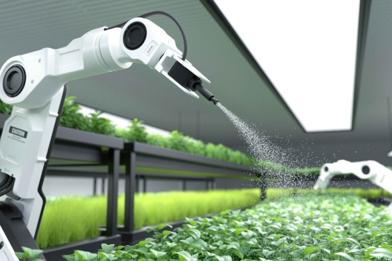smart-robotic-farmer-spraying-fertilizer-vegetable-green-plants_11zon